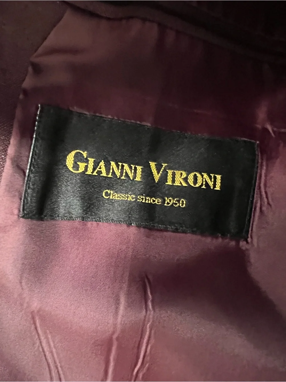 Gianni Veroni Men's Mandarin Collar Blazer in Dusty Mauve 42L